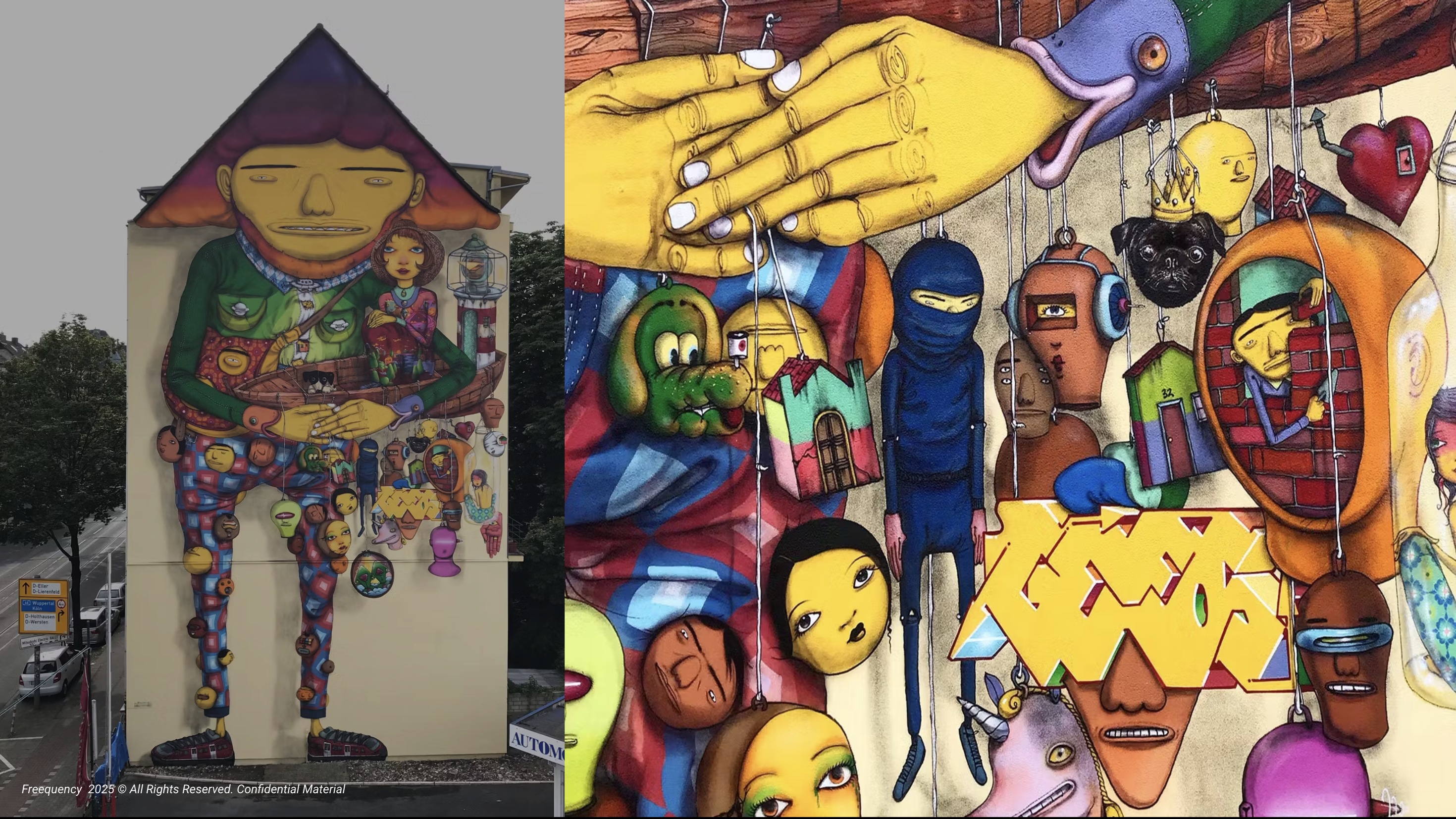 OSGEMEOS MURAL DUSSELDORF GERMANY